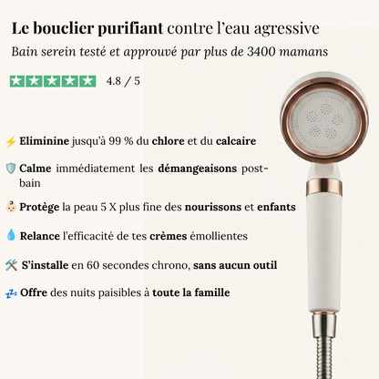 Pommeau de douche filtrant